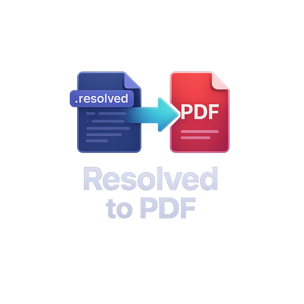 ResolvedPDF — .resolved to PDF Converter
